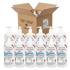 GENERICO - ALCOHOL GEL 1 LITROS ECOSAFE X 12