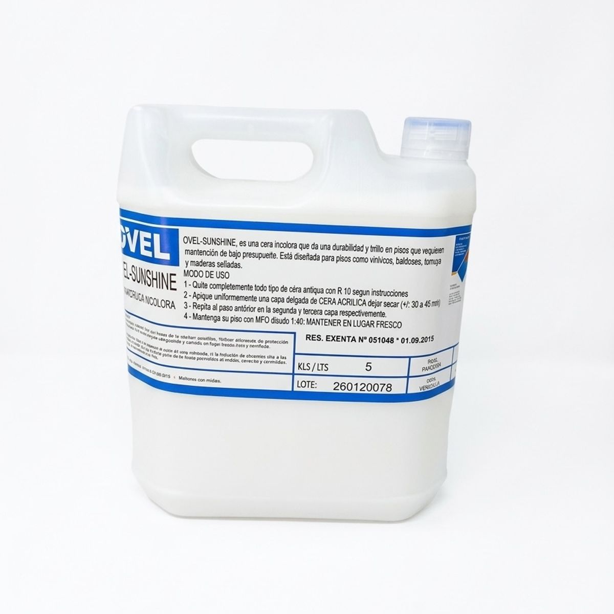 GENERICO - CERA INCOLORA ACRILICA AUTOBRILLO 5 LITROS