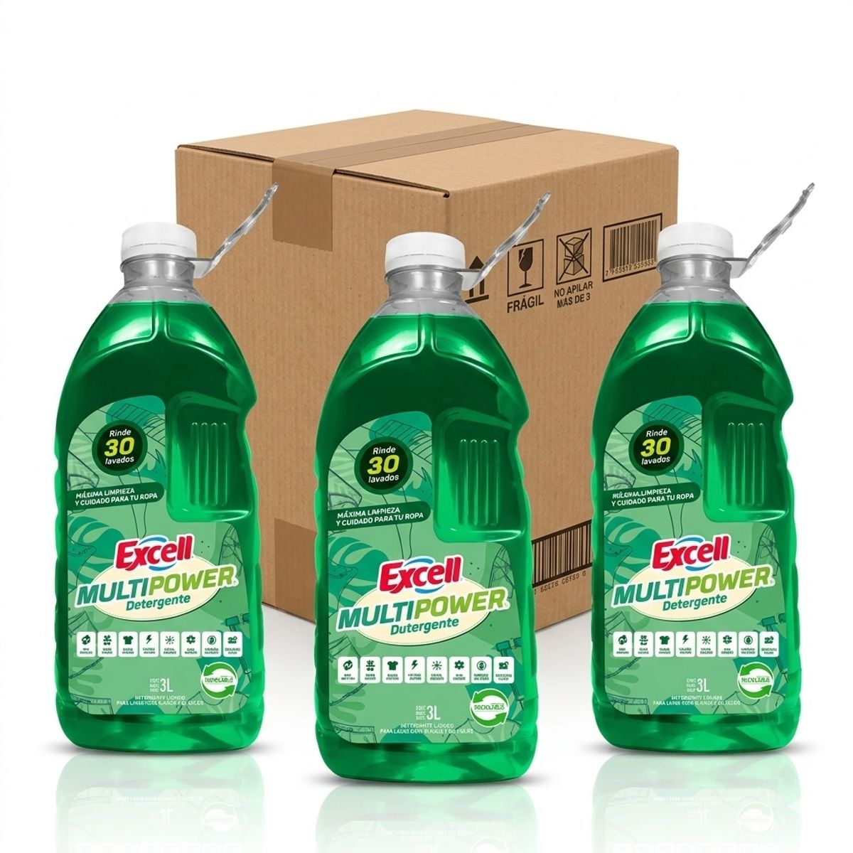 GENERICO - DETERGENTE MULTIPOWER 3LTS X 3
