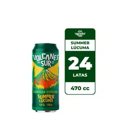 VOLCANES DEL SUR - 24x Cerveza Summer Lucuma 4.0° Lata 470cc