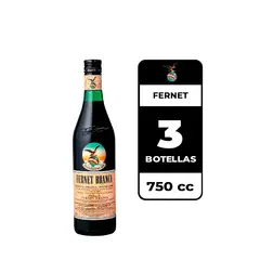 BRANCA - 3x Fernet 39° 750cc