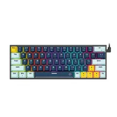 FANTECH - Teclado Mecánico Mk874v2 Atom63 Navy Switch Blue