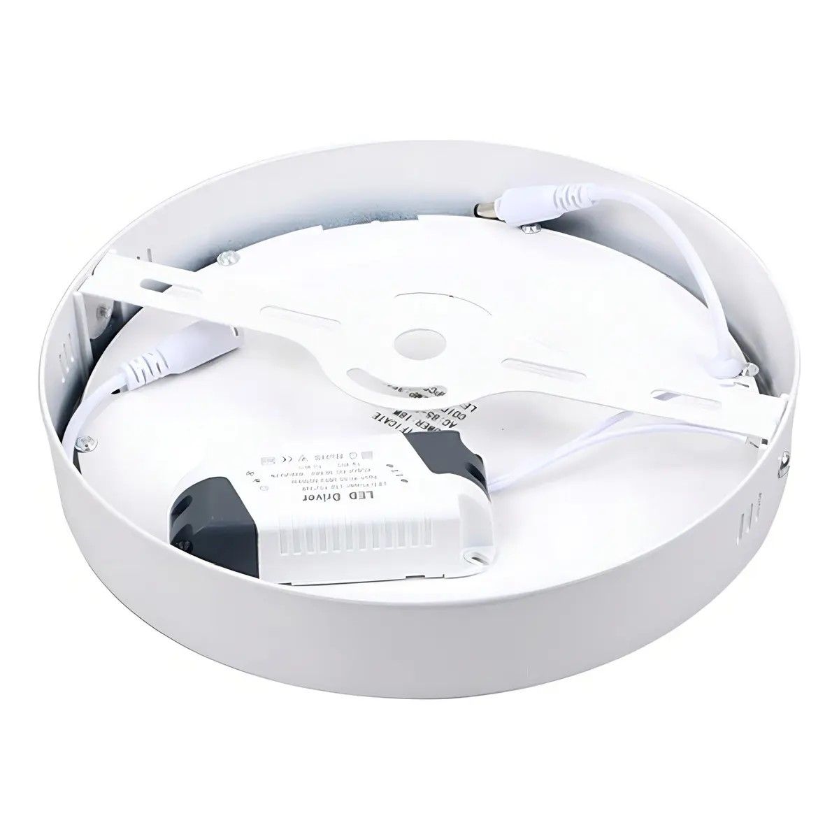 GENERICO - Pack 6 Plafones Led Redondos 18W 5500K Aluminio Blanco Para Techo BELUG