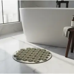 GENERICO - Alfombrilla Masajeadora Limpiadora De Pies Para Ducha Silicona