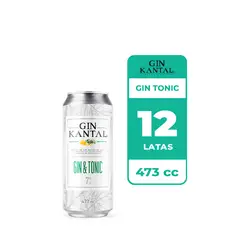 KANTAL - 12x Cóctel Gin Tonic 7° Lata 473cc