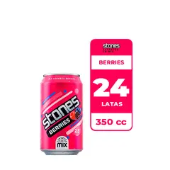 CCU - 24x Cerveza Berries Stones 2.5° Lata 350cc