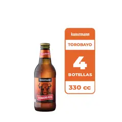 KUNSTMANN - 4x Cerveza Torobayo 5.0° Botella 330cc