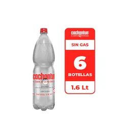 CACHANTUN - 6x Agua Mineral Sin Gas 1.6L