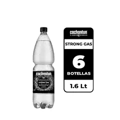 CACHANTUN - 6x Agua Mineral Strong Gas 1.6L