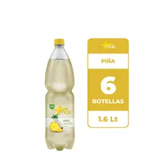 CCU - 6x Agua Saborizada Mas Piña Botella 1.6L