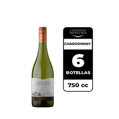 CASTILLO DE MOLINA - 6x Vino Chardonnay 750cc