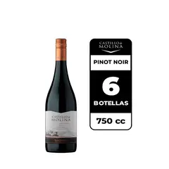 CASTILLO DE MOLINA - 6x Vino Pinot Noir 750cc