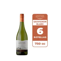 CASTILLO DE MOLINA - 6x Vino Sauvignon Blanc 750cc