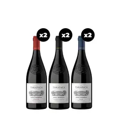 TARAPACA - 6x Vinos Tarapacá Gran Reserva Cepas 750cc