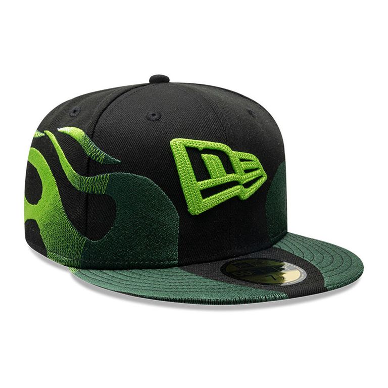 Gorra 59Fifty Flame Negro Negro 7 1/4