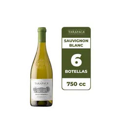 TARAPACA - 6x Vino Tarapacá Gran Reserva Sauvignon Blanc 750cc