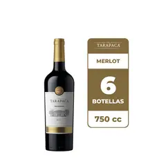 TARAPACA - 6x Vino Tarapacá Reserva Merlot 750cc