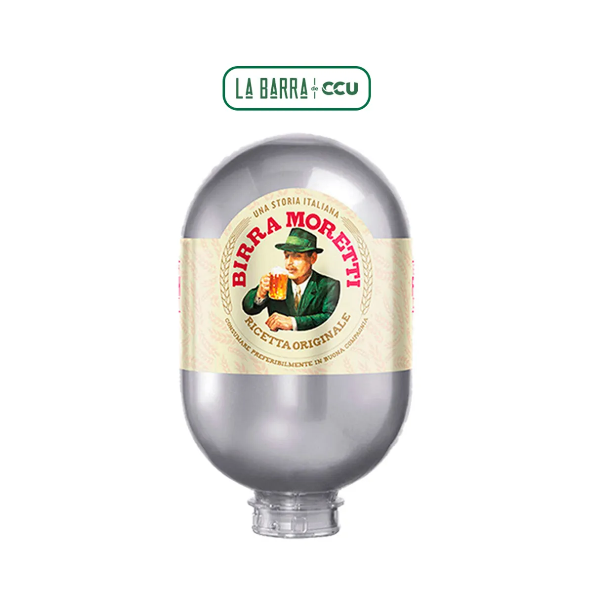 MORETTI - Cerveza Barril Birra Moretti Blade 4.5° 8L