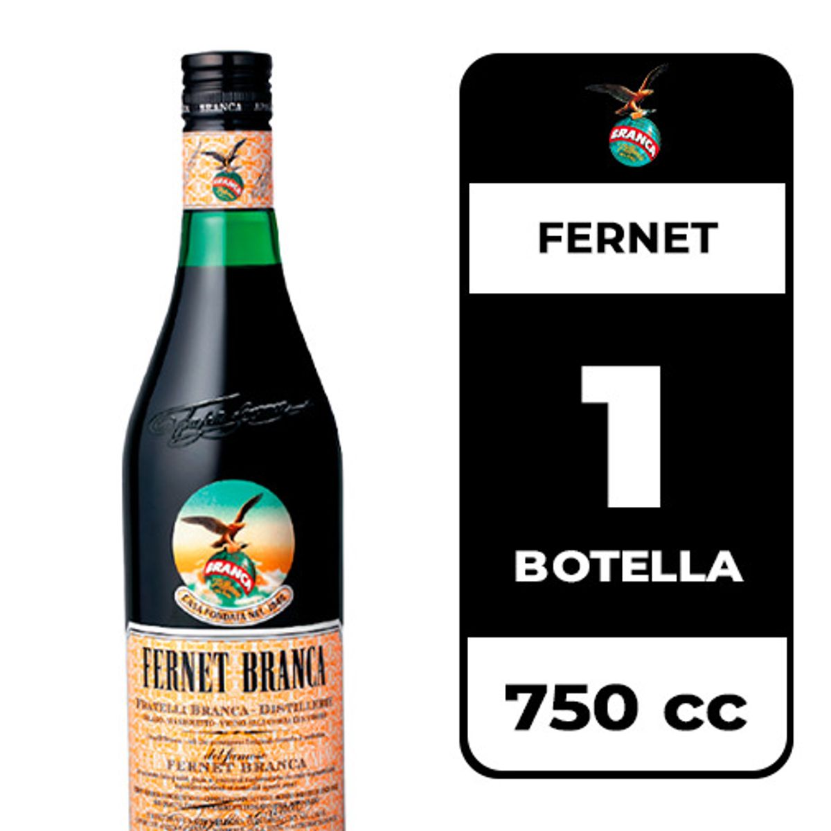 BRANCA - Fernet Branca 39° 750cc