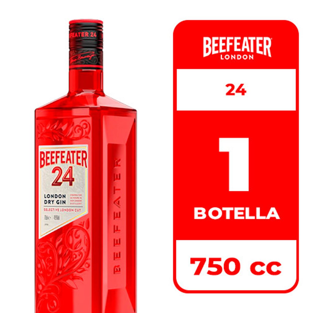 BEEFEATER - Gin Beefeater 24 London Dry 45° 750cc