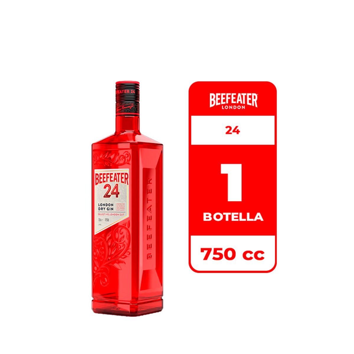 BEEFEATER - Gin Beefeater 24 London Dry 45° 750cc