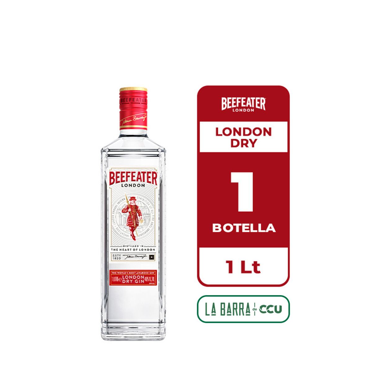 BEEFEATER - Gin Beefeater London Dry 40° 1L