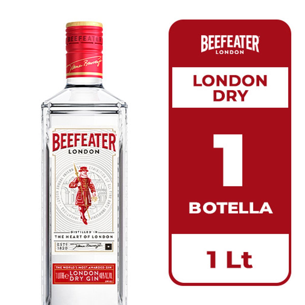 BEEFEATER - Gin Beefeater London Dry 40° 1L