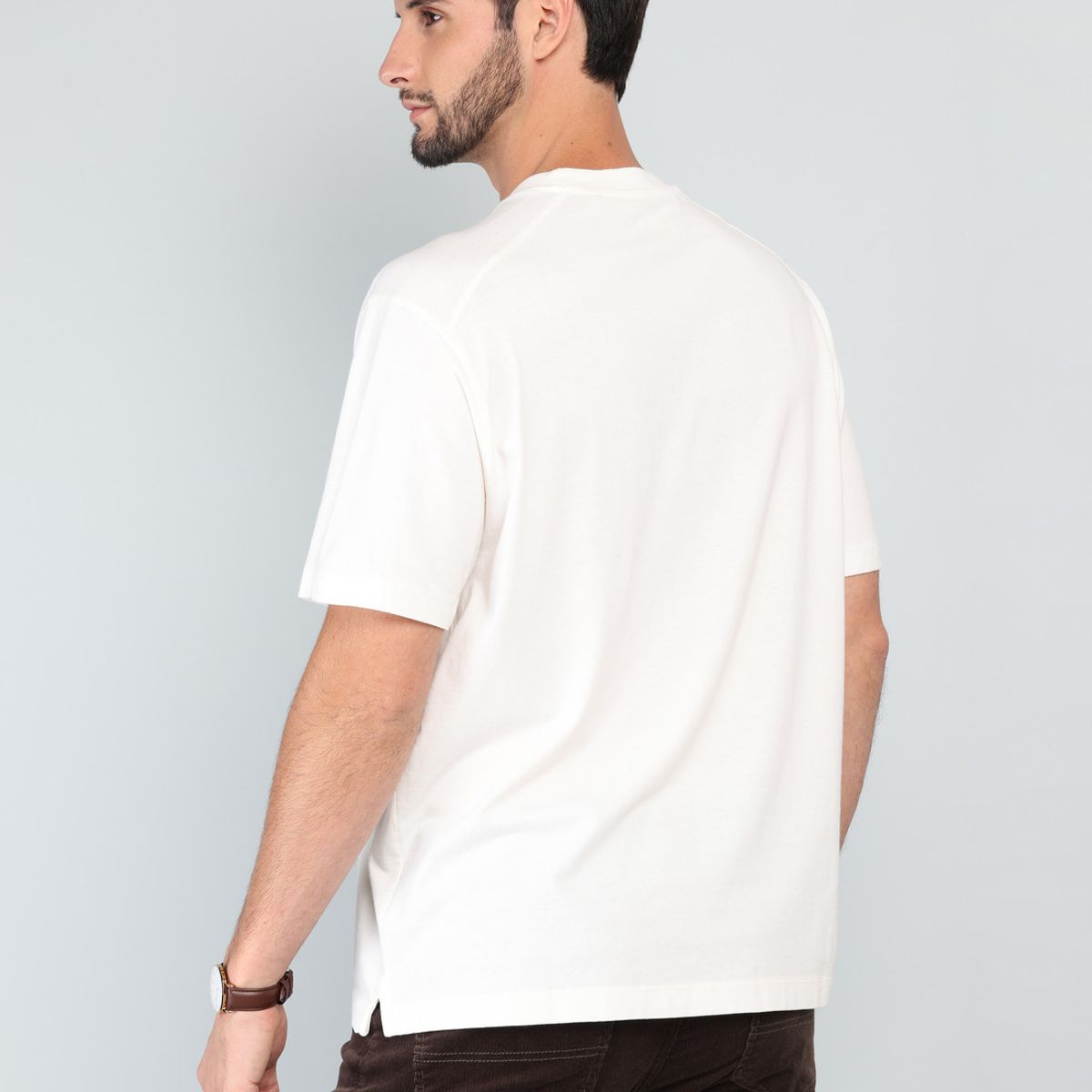 ARROW - Polera Lisa Stone Wash Regular Fit Crudo Arrow ARROW