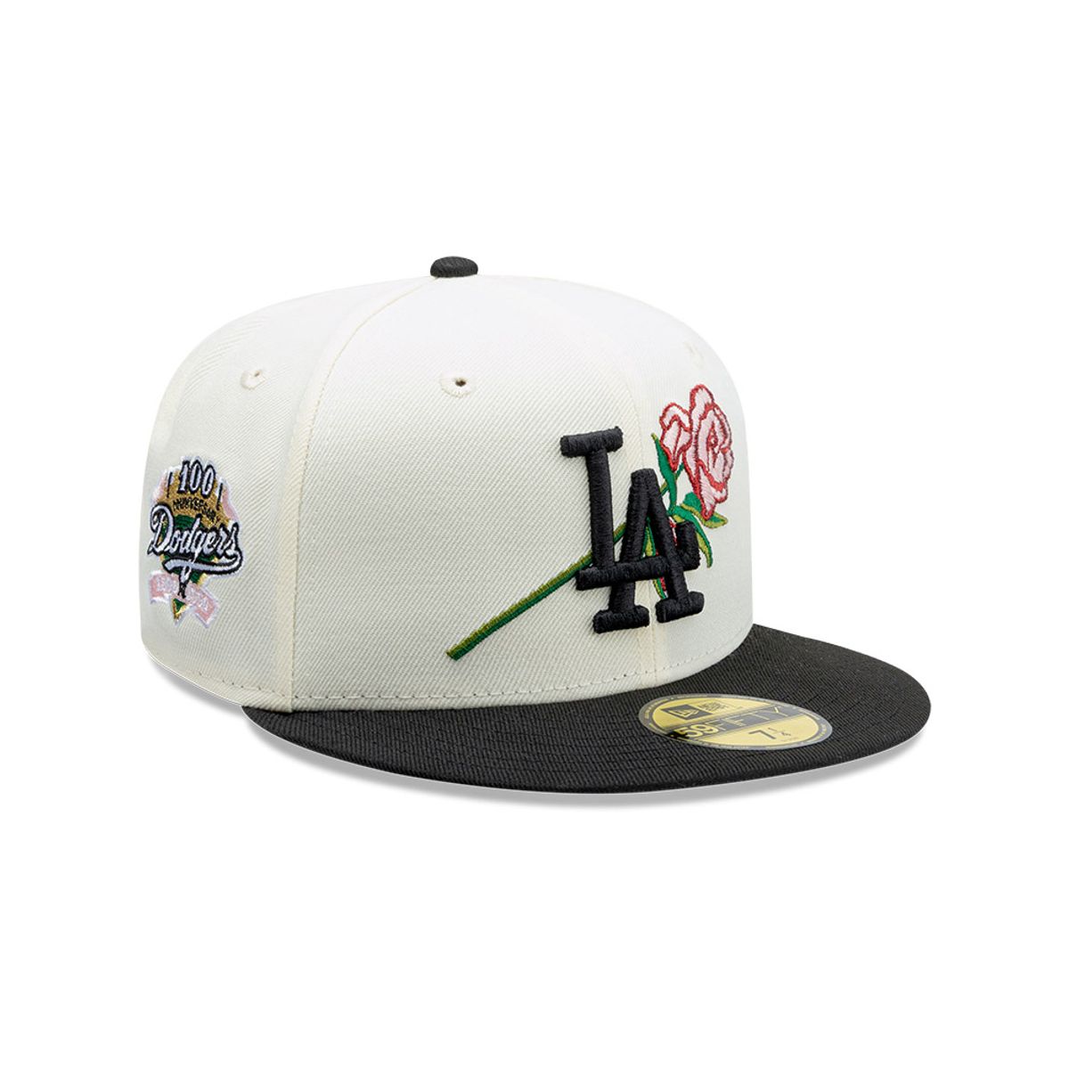 NEW ERA - Gorra 59Fifty MLB Los Angeles Dodgers MLB Pink Rose Blanco