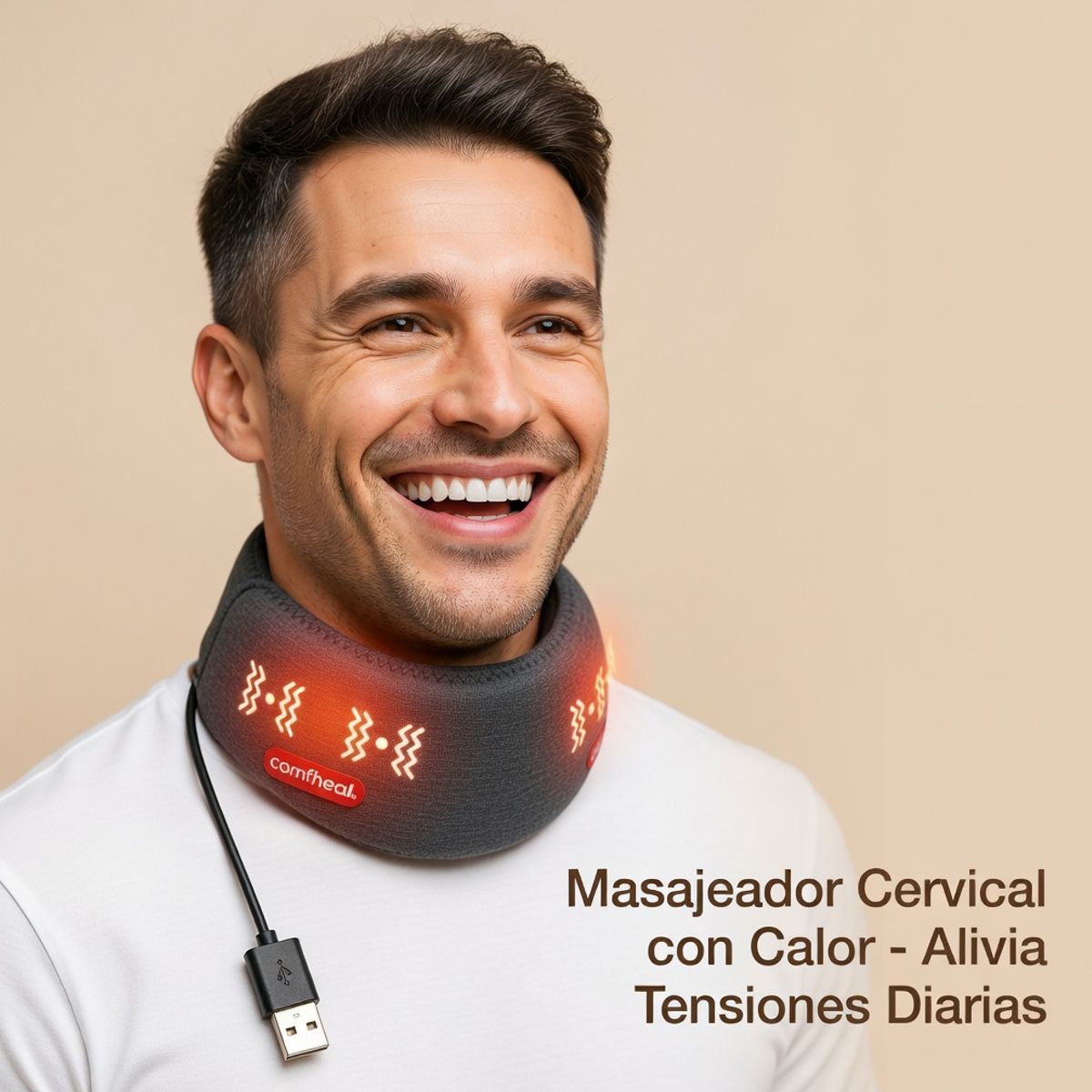 MOVI - Masajeador Cervical con Función de Calor y Masaje Shiatsu