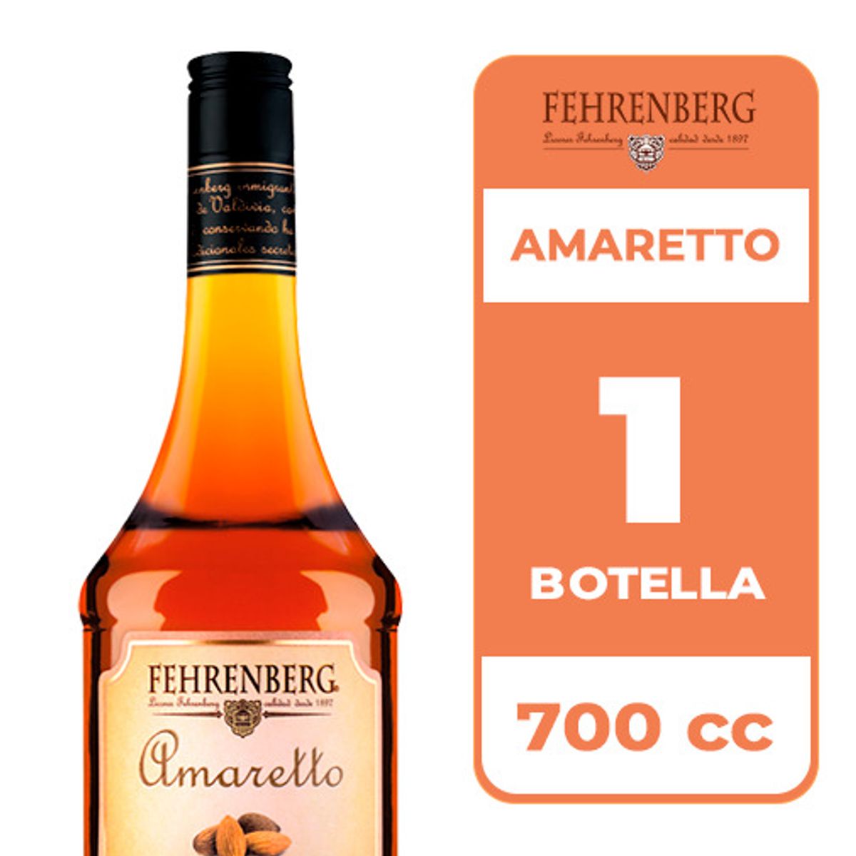 FEHRENBERG - Licor Fehrenberg Amaretto 25° 700cc