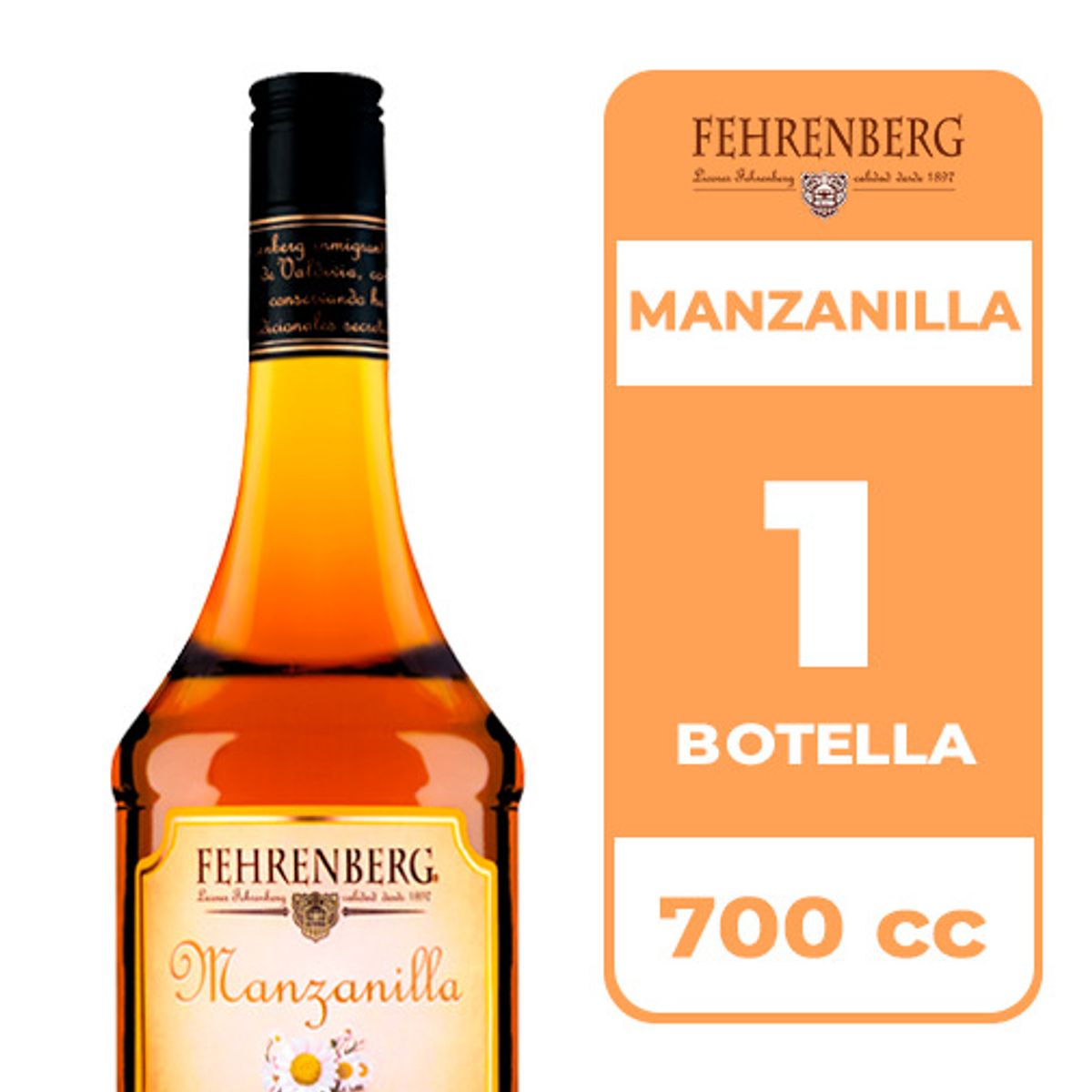 FEHRENBERG - Licor Fehrenberg Manzanilla 28° 700cc