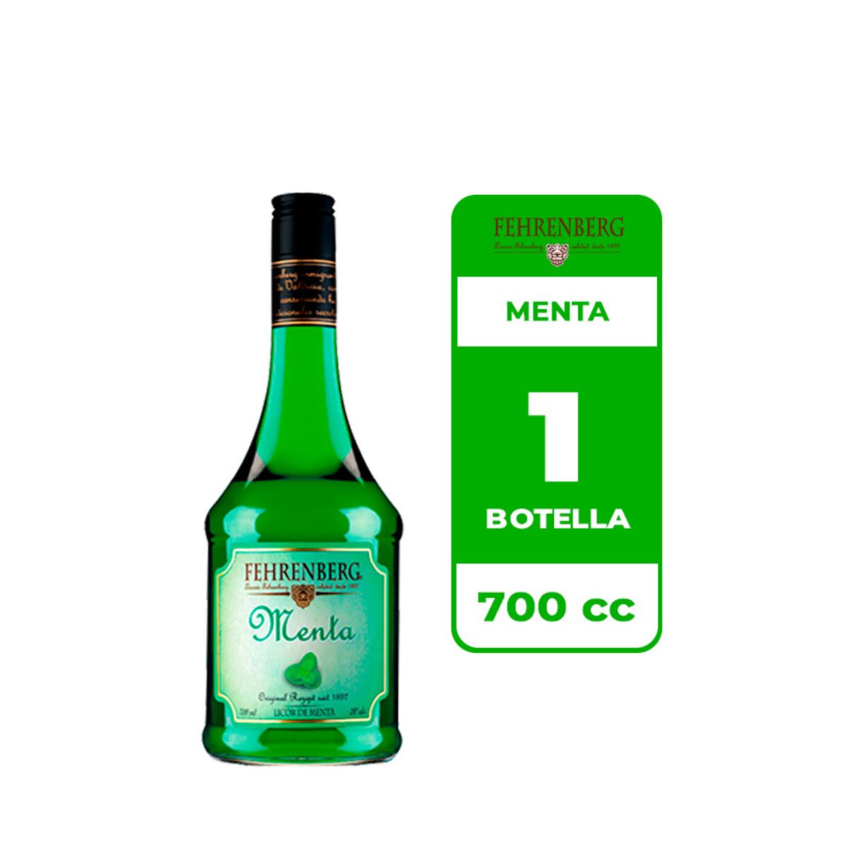 FEHRENBERG - Licor Fehrenberg Menta 28° 700cc
