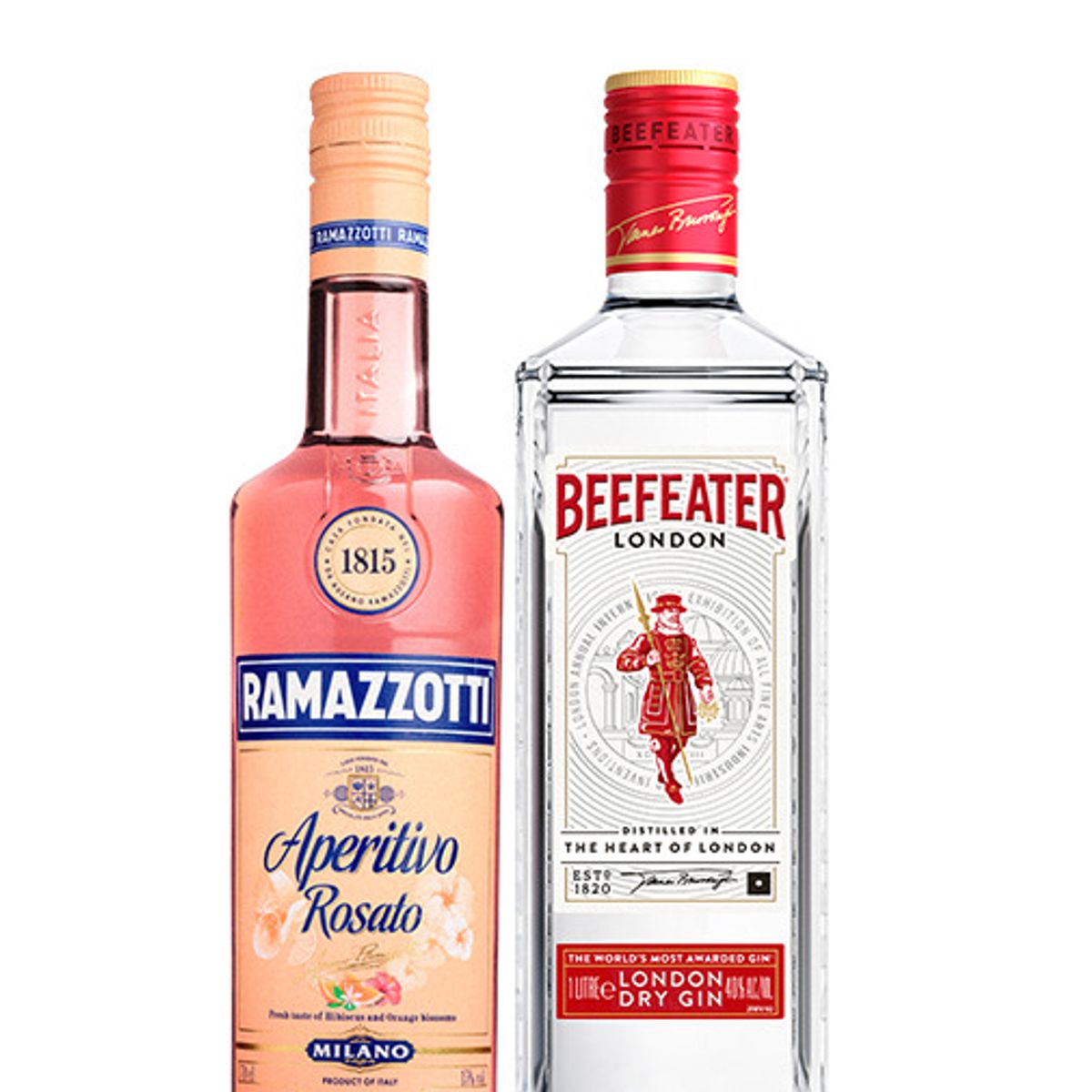CCU - Pack  Ramazzotti Rosato 15° 700cc + Gin Beefeater London Dry 40° 750cc
