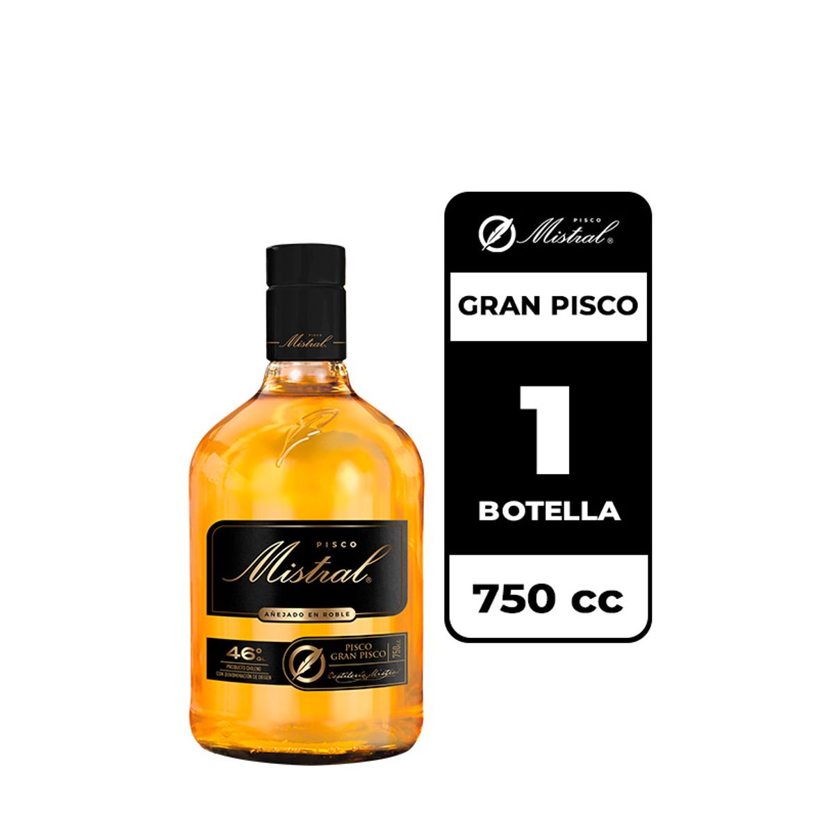 MISTRAL - Pisco Mistral 46° 750cc