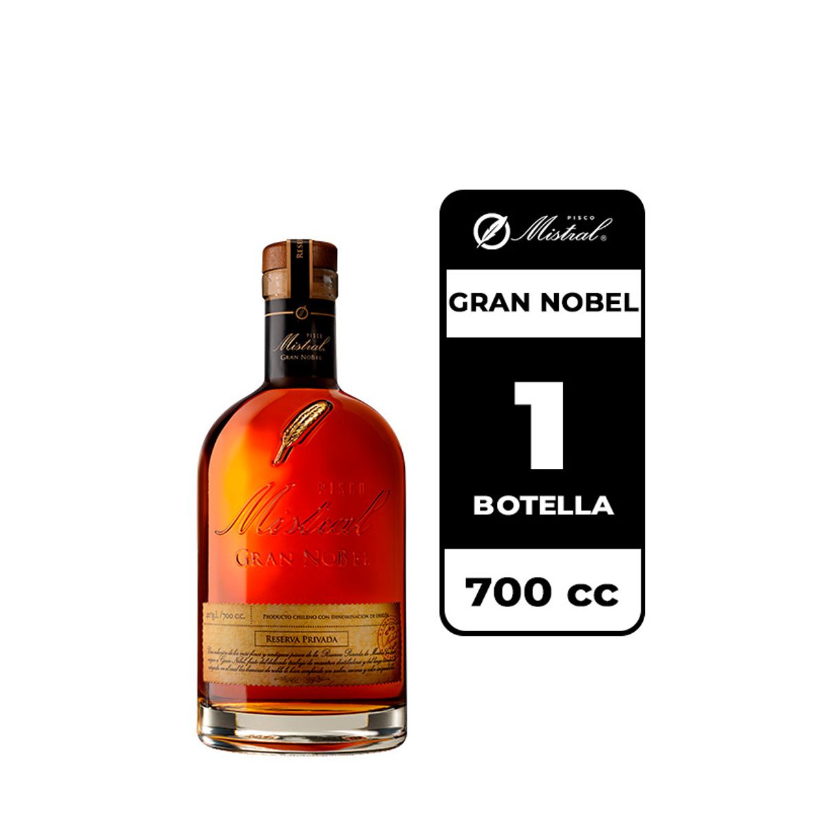 MISTRAL - Pisco Mistral Gran Nobel 40° 700cc
