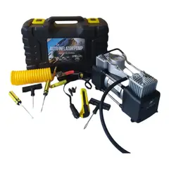 GENERICO - COMPRESOR DE AIRE PORTATIL 150 PSI 12V CARRO MOTO