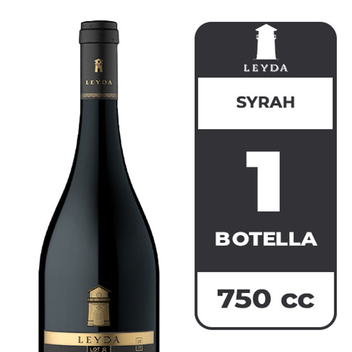 LEYDA - Vino Leyda Lot 8 Syrah 750cc