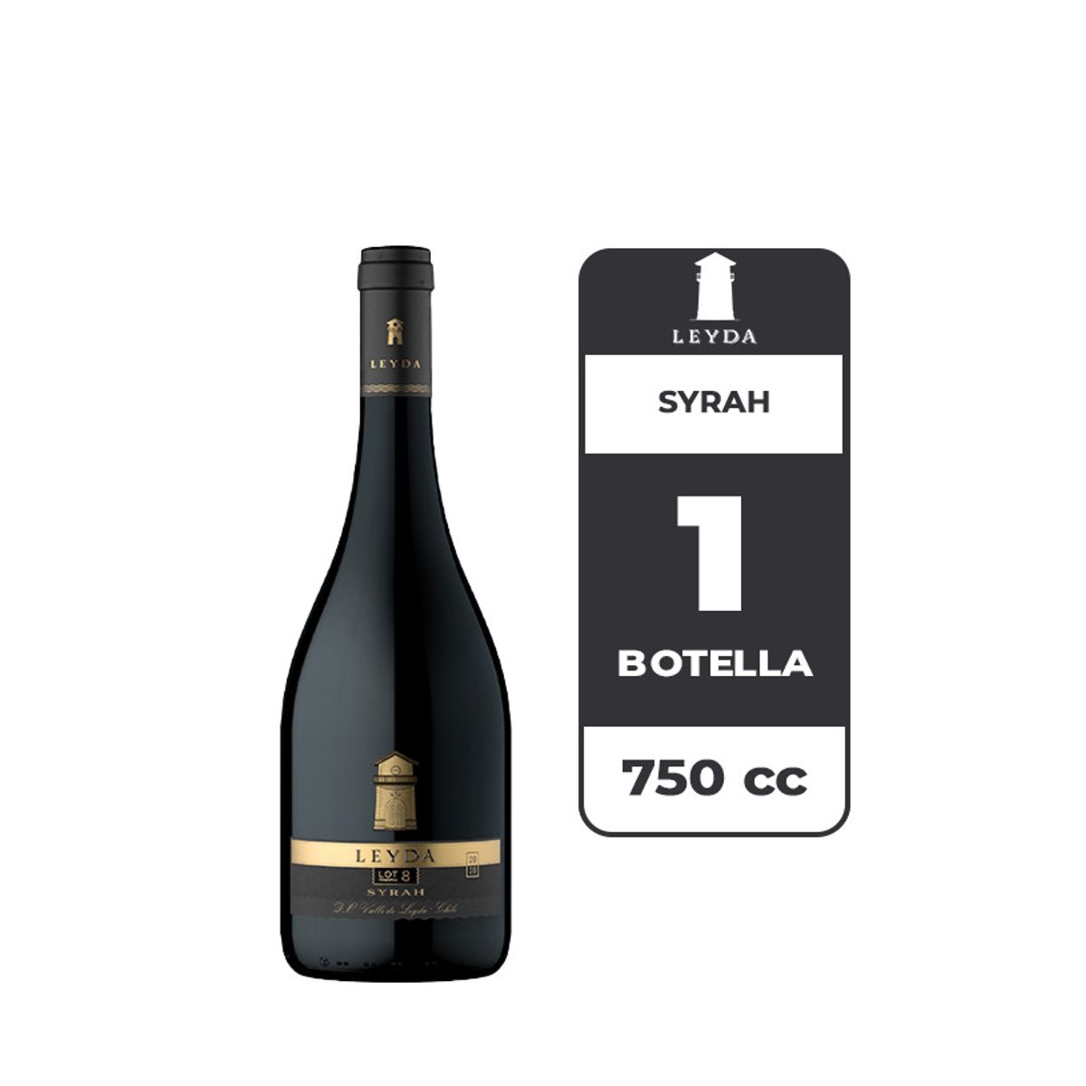 LEYDA - Vino Leyda Lot 8 Syrah 750cc