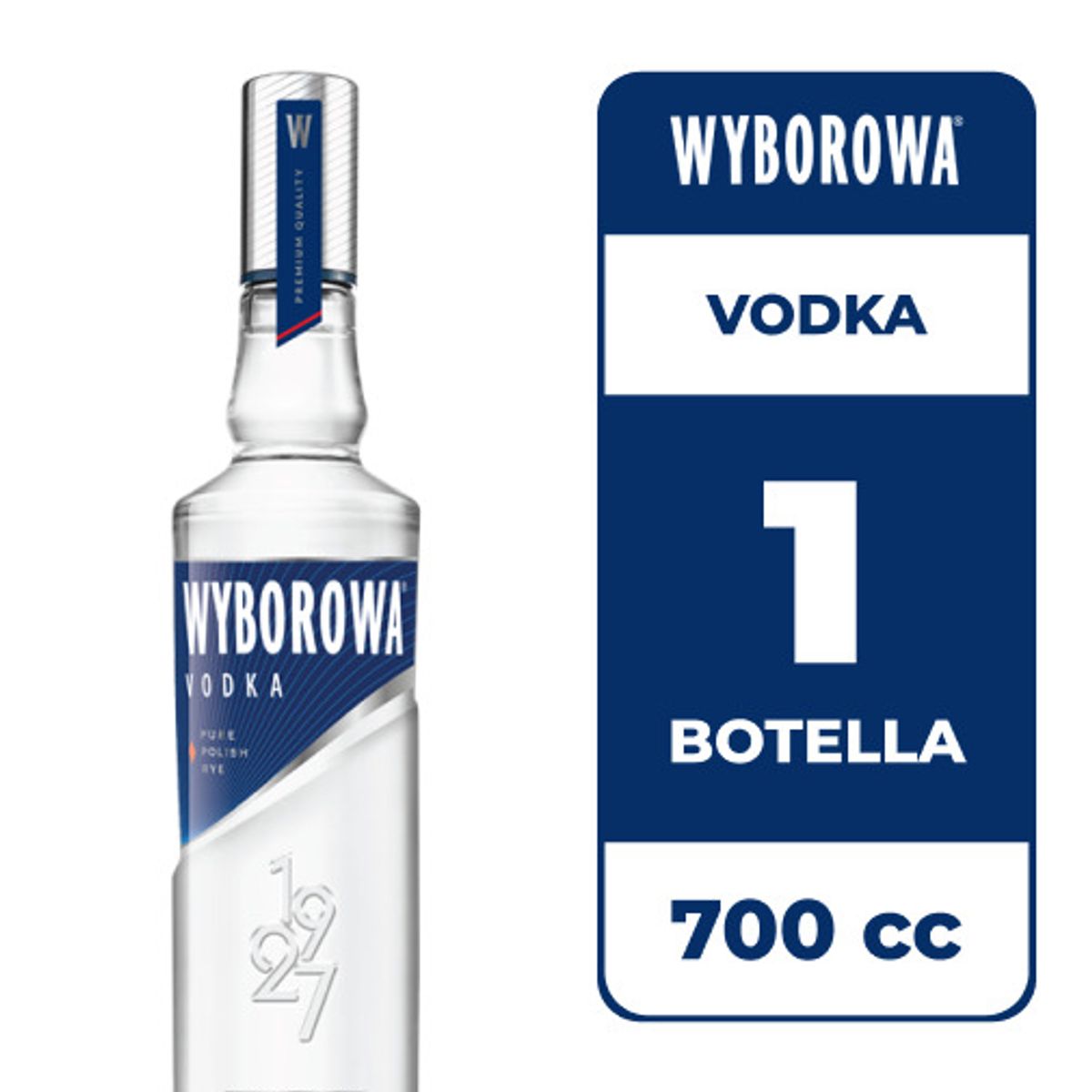 WYBOROWA - Vodka Wyborowa 37.5° 700cc