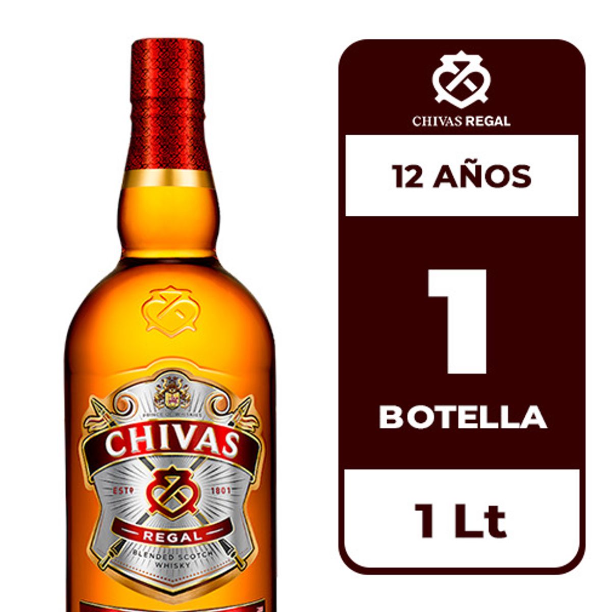 CHIVAS REGAL - Whisky Chivas Regal 12 Años 40° 1L