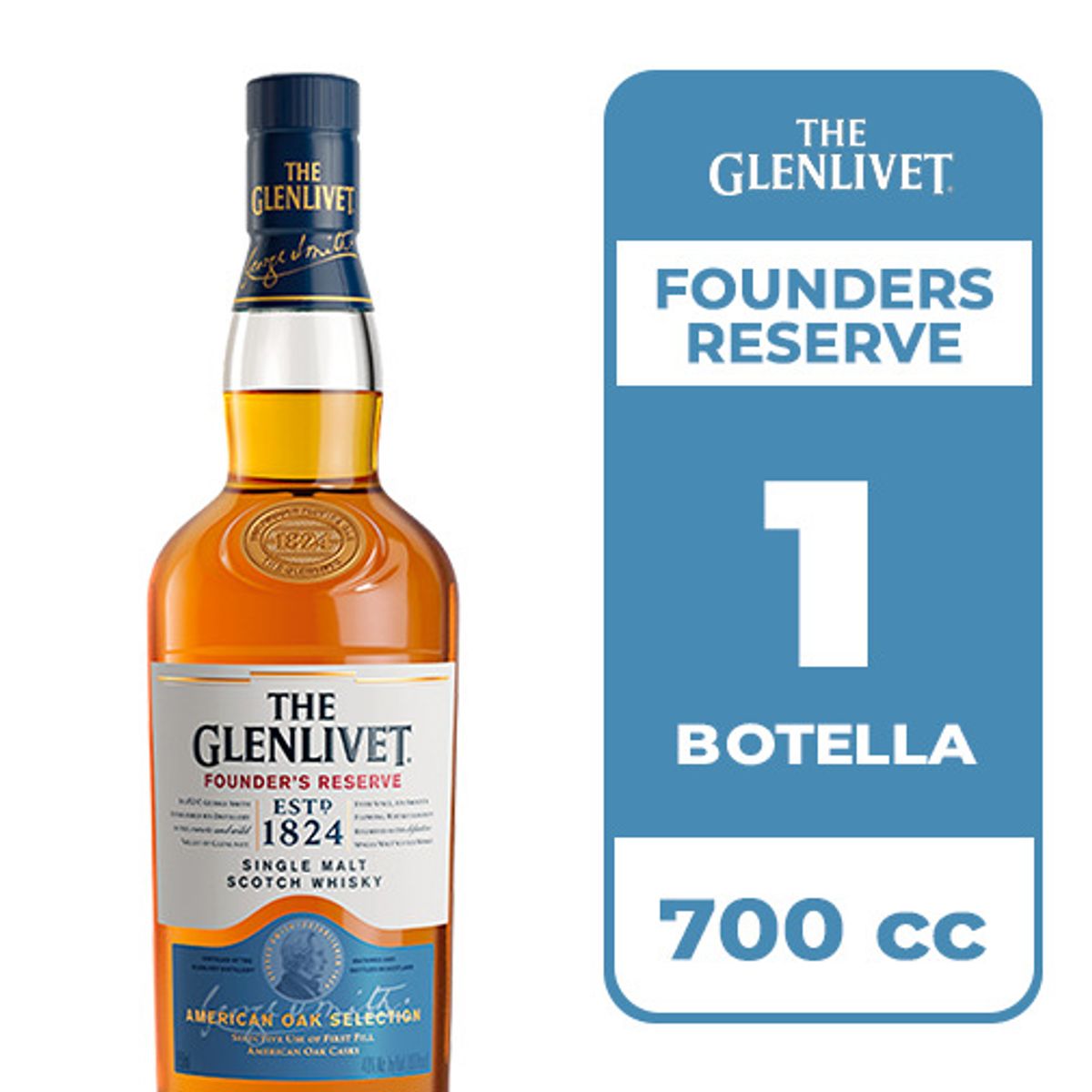 THE GLENLIVET - Whisky The Glenlivet Founders Reserve 40° 700cc