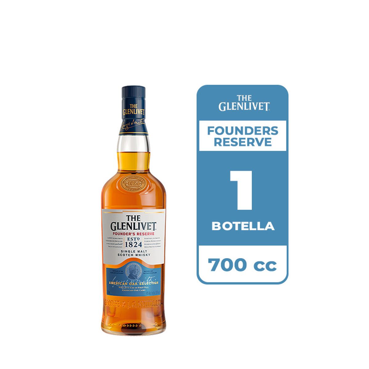 THE GLENLIVET - Whisky The Glenlivet Founders Reserve 40° 700cc