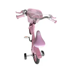 GENERICO - Bicicleta Aro 12 Infantil Canasto Con Ruedas De Aprendizaje