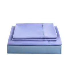 BYB - SABANAS BICOLOR LILA 2 PLAZAS HOME