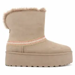 CHALADA - Botin Mujer Taupe Casual Pinguih