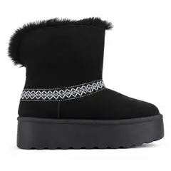 CHALADA - Botin Mujer Negro Casual Pinguih