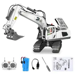 GENERICO - Excavadora Control Remoto Rc Juguete 11 Canal Aleación