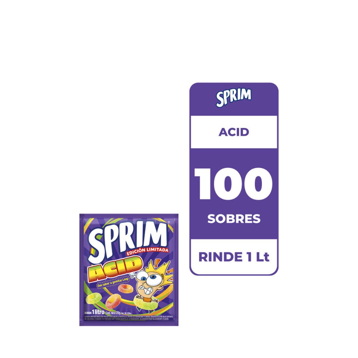 SPRIM - 100x Jugo En Polvo Sprim Acid 20gr