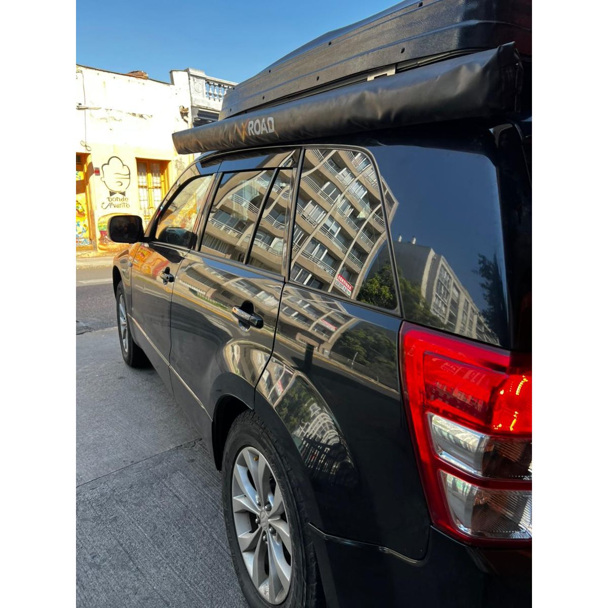 GENERICO - Bota Aguas de Acrílico 2mm plano Negro Brillante a Medida para Grand vitara 2005 a 2019